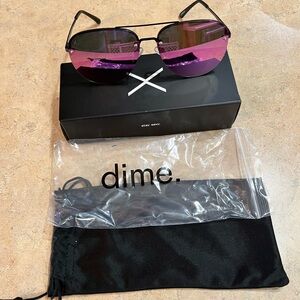 Dime Optics Cienega Aviator Sunglasses, NWT!